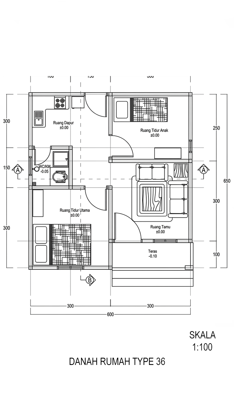 Layout Rumah Lantai 1